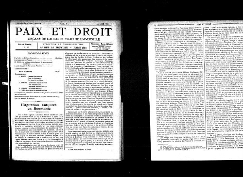 Paix et Droit.  (01/01/1923)